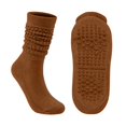 thumbnail image 3 of CNEJRHG Mid‑Calf Slouch Stacked Socks for Women Men Thermal Socks Winter Warm Cozy Elastic Ribbed Cuffs Yoga Fitness Crew Socks Brown, 3 of 3