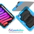 thumbnail image 2 of navor Rugged Cover Compatible with iPad Mini 6 (2021), Rotatable Kickstand Shoulder & Hand Strap Shockproof Heavy Duty Protective Case, 2 of 9