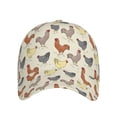 thumbnail image 2 of Balery Baseball Cap Adjustable Size for Running Workouts and Outdoor Activities All Seasons Dad Hat(Funny Chicken), 2 of 9