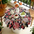 thumbnail image 4 of Round Tablecloth flower 60x60 Inch Round Spring Summer Table Cover for Party Picnic Dinner, 4 of 5
