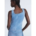 thumbnail image 3 of Scoop Women’s and Women’s Plus Denim Longline Vest, Sizes XS-4X, 3 of 4