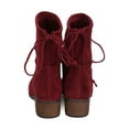 thumbnail image 4 of New Women Breckelles Houston-13 Faux Suede Round Toe Drawstring Boot, 4 of 6