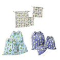 thumbnail image 3 of 3Pcs Organizer Bags Fine Texture Waterproof Canvas Useful Cactus Print All-Purpose Clothing Underwear Pouches for Dorm, 3 of 5