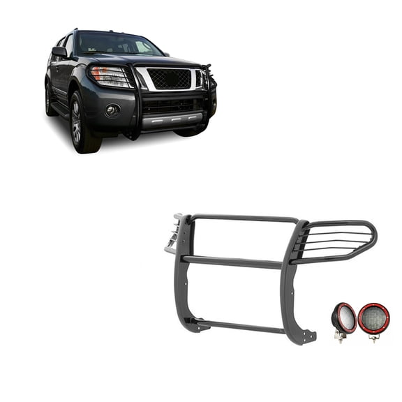 Black Horse Off Road 17A110200MAPLFR Grille Guard Kit for Nissan Frontier