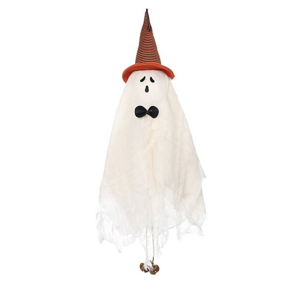 Halloween Decorations, Halloween Decorations White Witch Ghost Hanging Ghost Wind Chime Ghost Festival Home Party Decoration Pendant, Orange