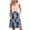 Pink, variant on WTOBBY Women's Summer Color Block Print Sleeveless Casual Dress with V-Neck Button Down Front Pockets Loose Swing Midi Sundress for Beach Vacation ,BlueL