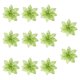 thumbnail image 4 of Moyic 10/20 piezas purpurina árbol de Navidad flores flores artificiales decoración de árbol de Navidad Kits de decoración para fiestas Verde claro Moyic HA001459-08, 4 of 6