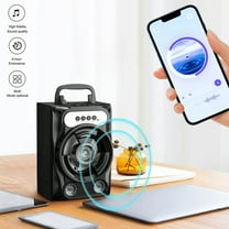 Latrodar Wireless Bluetooth Speaker K Song Volume Safety Guaranteed fer Portable Speaker Black 8x5.2 Inch Home Essentials