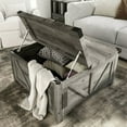 thumbnail image 6 of ChVans 35.6" Square Lift Top Coffee Table, Farmhouse Coffee Table with Storage & Charging Ports, Wood Center Table w/Large Hidden Space for Living Room Home Office, 6 of 10