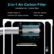 thumbnail image 2 of Kit de Filtración de Aire MELONFARM 4" con Ventilador de 14cm y Filtro de Carbón, 2 of 7