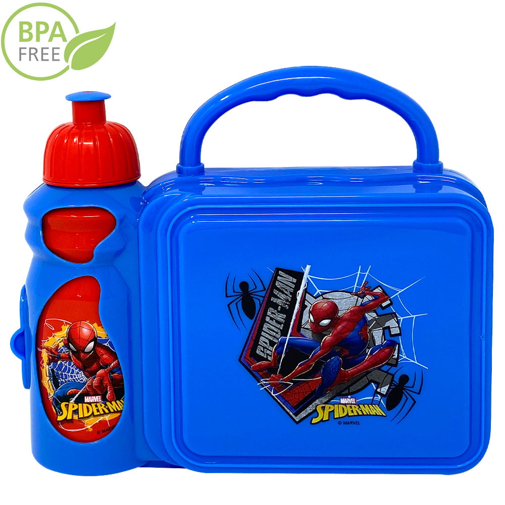 Spider-Man - Marvel Spider-Man Lunch Box with Water Bottle for Kids ...