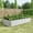 Silver, variant on MAYEERTY 6*3*1ft Outdoor Metal Rectangle Raised Garden Bed for Plants, Veggies & Flowers, Silver
