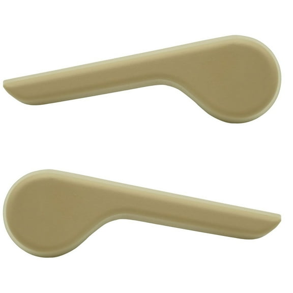 TRQ Seat Recliner Handle Pair Front Beige for Chevy GMC Pickup Truck SUV INA36170