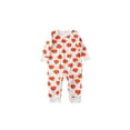thumbnail image 1 of Faithtur Family Pajamas Set with Cartoon Fruit Print Buttons Ribbed Closure, 1 of 6