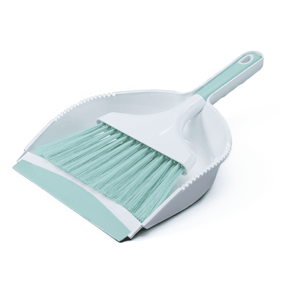 Dustpan Broom, Dustpan and Brush Set, 13.4* 9.05*4 in Small Broom and Dustpan Cleaning Kit, Light Blue Portable Hand Brush Dustpan Combo for Home, Office, Car