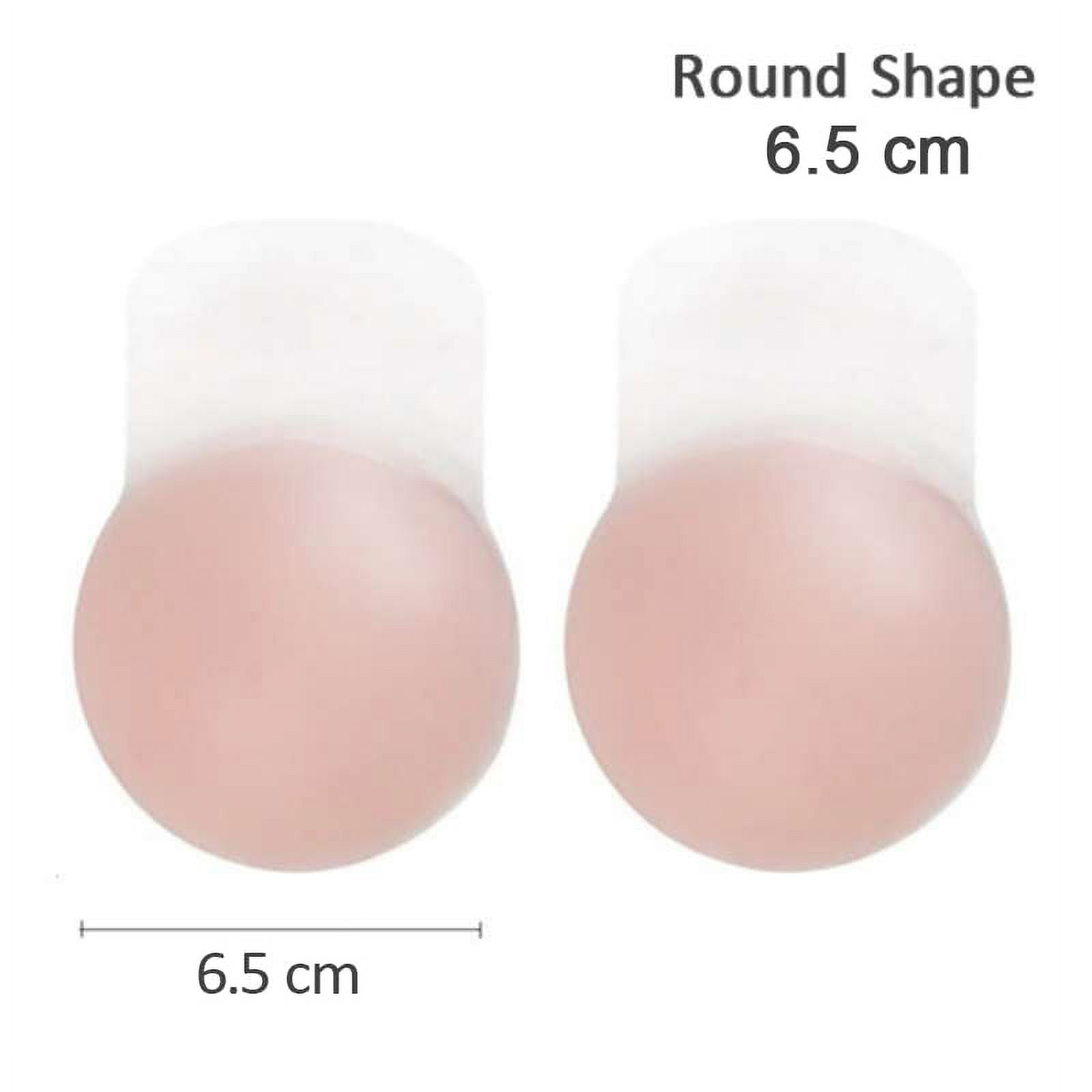 BABALARY Silicone Nipple Covers, Nipple Cover, Reusable Adhesive Pasties  for Women, No Show Breast Covers for Strapless Dresses
