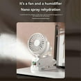 thumbnail image 5 of Sprays Fan with Charging Capability, Mini Fan with Pedestal Clip,B, 5 of 5