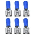 thumbnail image 1 of 100PCS FDD2-250 Spade Wire Connector Conductivity Female Spade Connector With Insulating Shell For Wires 1.5-2.5mm² AWG 16-14, 1 of 8