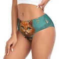 thumbnail image 2 of Balery Strong Kitten Lifting Weights Ropa Interior de Algodón para Mujer con Dibujo – Braguitas Cómodas y Elásticas, Estilo Clásico-4X-Large, 2 of 6