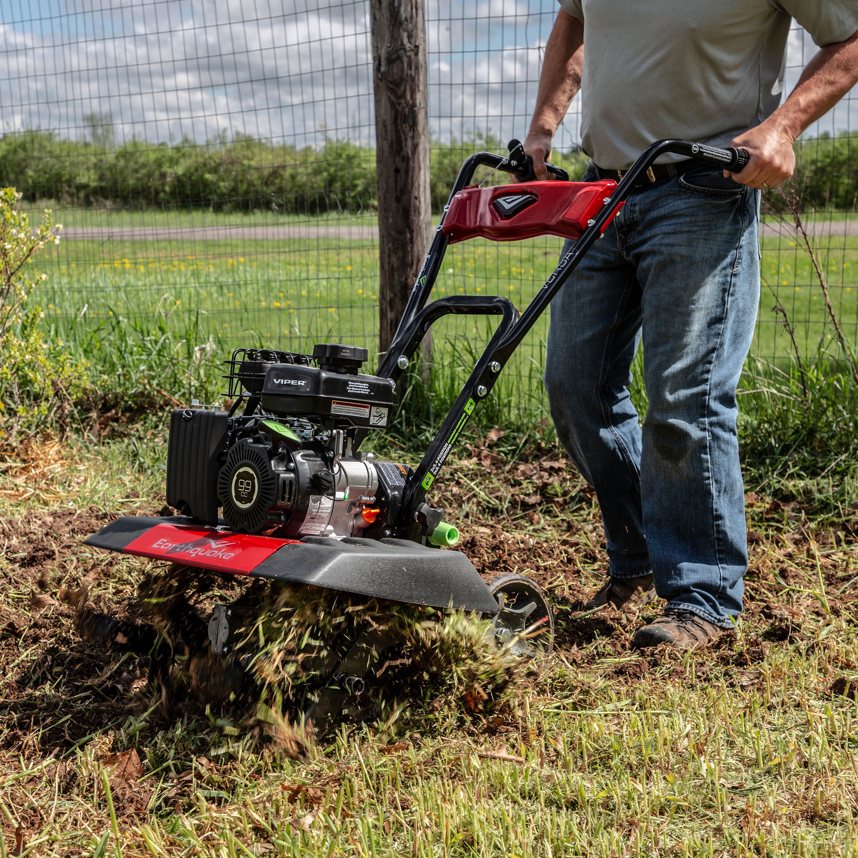 Earthquake Versa Front Tine Tiller, 99cc 4-Cycle Viper Engine