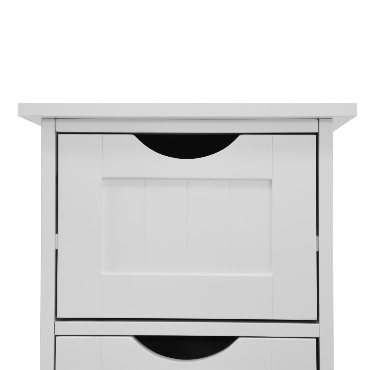 White Freestanding Bathroom Storage Cabinet Drawer-Equipped Cabinet for Bathroom Organization