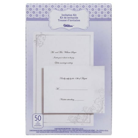 Wilton Black Tie Pearl Invitation Kit