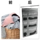 thumbnail image 5 of Organizador de armario colgante de 2 Pcs Unique Bargains con bolsillos de malla y gancho de metal giratorio, bolsa de almacenamiento para guardarropas gris, 5 of 5