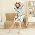 thumbnail image 3 of FORMRS Niños Bathrobe Unisex Hooded Robe Soft Plush Pajamas Sleepwear, Size 4-6T, Dinosaur Pattern, 3 of 7