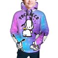 thumbnail image 7 of Sanrio Pochacco Kids' Hoodie 3d Print Sweatshirt Soft Pullover Hooded With Big Pockets Fans Gifts For Boys Or Girls Small, 7 of 7