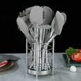 thumbnail image 2 of 38-piece non-stick silicone cooking utensil set, kitchen utensil set, stainless steel tool rack, dishwasher safe, 2 of 4