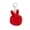 Red, variant on Plush Faux Fur Pom Pom Keychain with Rabbit Ear Design and Metal Clasp for Bags Backpacks and Keys Accessories Gifts