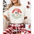 thumbnail image 3 of Christmas Shirt Don't Stop Believing Santa Festive Winter Holiday Party Shirt for Women Natural Shirt Adult Medium, 3 of 4