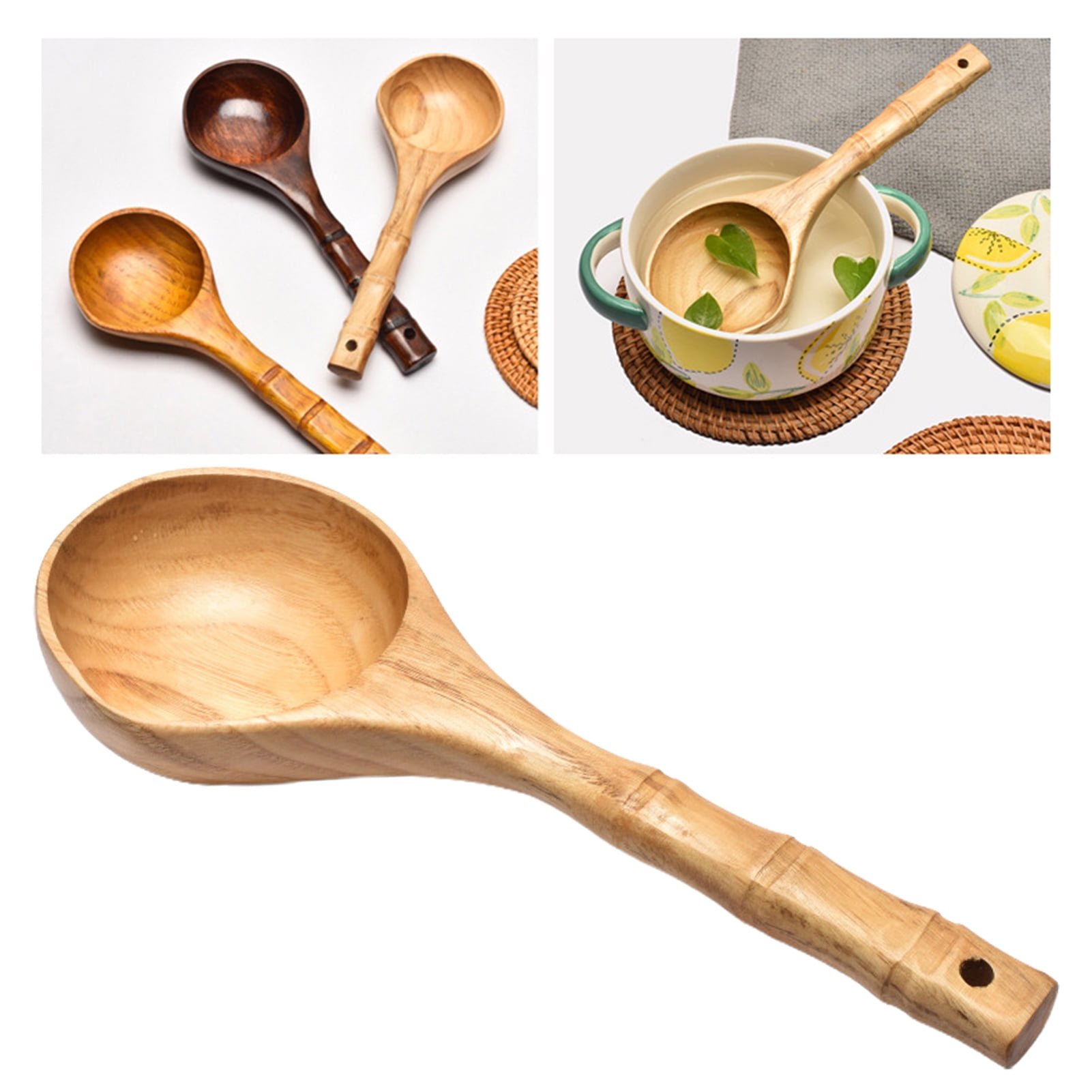 Bayti Long Handle Acacia Wooden Measuring Spoons, 100% Natural Food Gr –  The Lily Rose Store