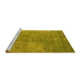thumbnail image 2 of Ahgly Company Machine Washable Indoor Rectangle Oriental Yellow Industrial Area Rugs, 6' x 9', 2 of 4