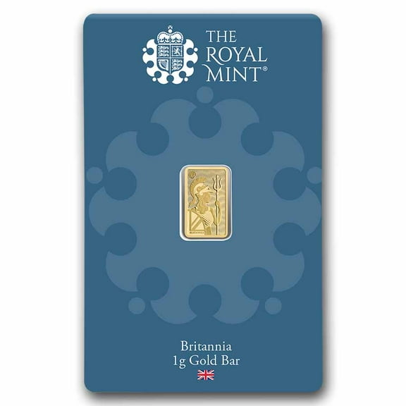 1 gram Gold Bar - The Royal Mint Britannia (New Assay)