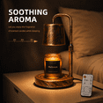 thumbnail image 3 of MEHOOM Vintage Metal Candle Warmer Lamp, with Dimmer and Timer &  2 Bulbs, Gifts for Bedroom Living Room, 3 of 12