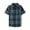 Plaid Balt Green, variant on Boys Short Sleeve Plaid Poplin Button Up Shirt, Sizes XS-XXL