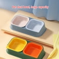 thumbnail image 7 of 2-in-1 Pet Tableware Dogs Water Food Bowl No-Spill Food Water Dispenser Set Slow Eating Bowl, 7 of 7