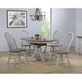 thumbnail image 4 of Extendable Dining Table - 42" to 60" Round/Oval, Wood Table, Seats 6, 4 of 6