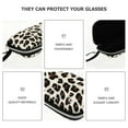 thumbnail image 4 of Estuches para gafas de sol cuadrados de 3 piezas, resistentes al aplastamiento, con diseño de leopardo, 4 of 5