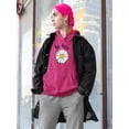 thumbnail image 2 of Be Free Heart Daisy Hoodie Women -Image by Shutterstock, Female Medium, 2 of 4