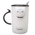 thumbnail image 1 of Coffee Mug Creative Lovely Cartoon Cat Ceramic Coffee Cup Milk Cup with Spoon and Cover, 1 of 8