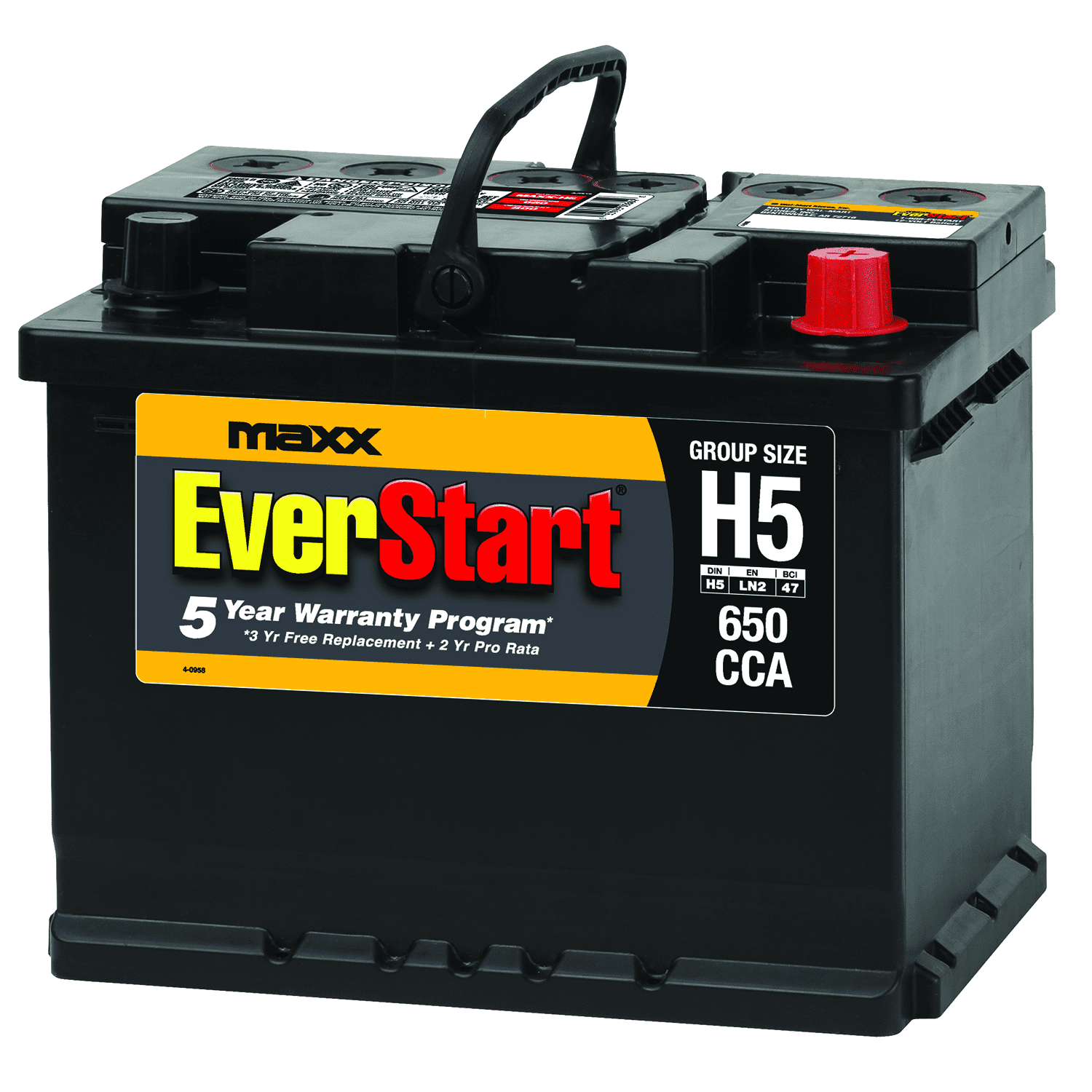EverStart Maxx Lead Acid Automotive Battery, Group H5