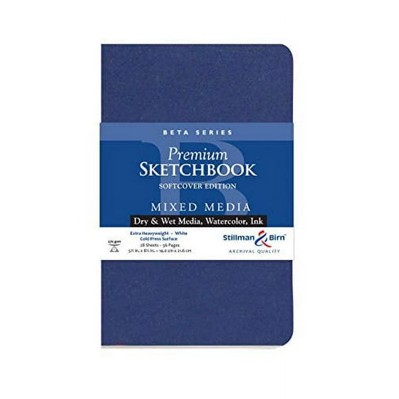 Stillman & Birn Beta Series Sketchbook - 8-1/2" x 5-1/2", Soft Cover, 26 Sheets