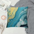 thumbnail image 2 of MLJA Throw Pillow Cover Watercolor Marble Blue Marbling Creative with Abstract Oil Waves Mix Decorative Throw Pillow Cushion Case for Home Couch Living Room Bed Sofa Car., 2 of 5