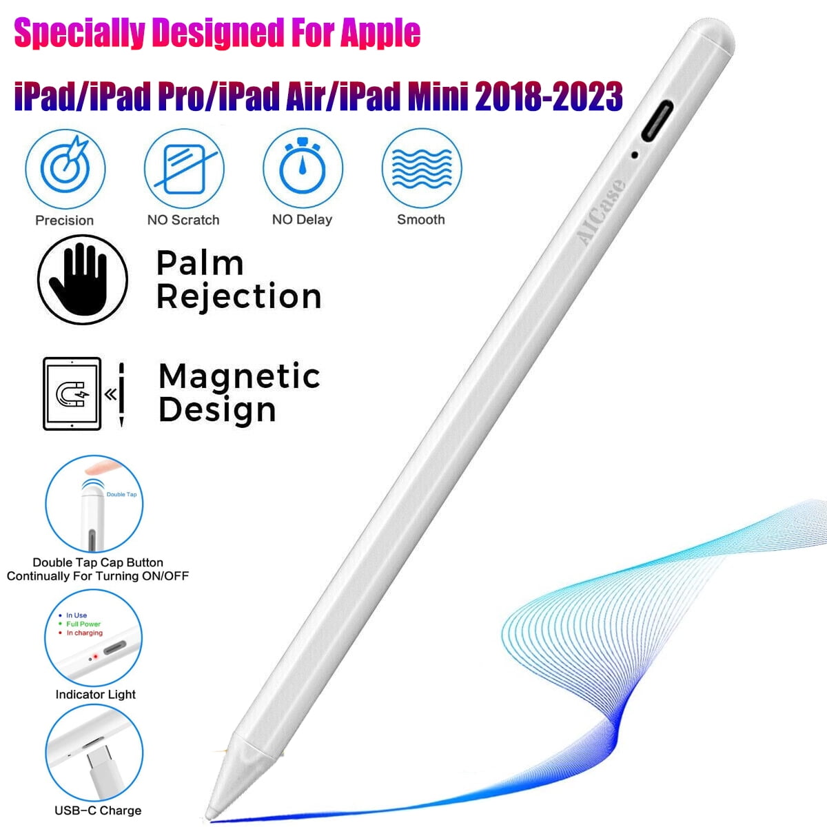 Apple Pencil (2nd Gen): Magnetic Writing Stylus Pen with Apple Pencil (2nd Gen): Magnetic Writing Stylus Pen with
