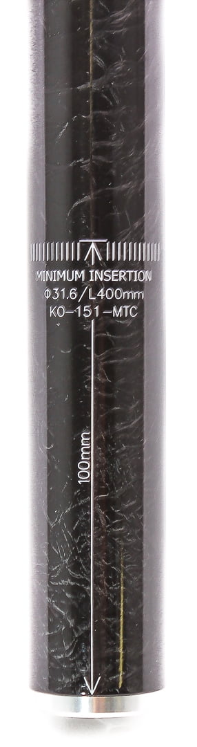 FSA VISION METRON/Di2 SB0 Bike Seatpost 31.6mm X 400mm Carbon Grey