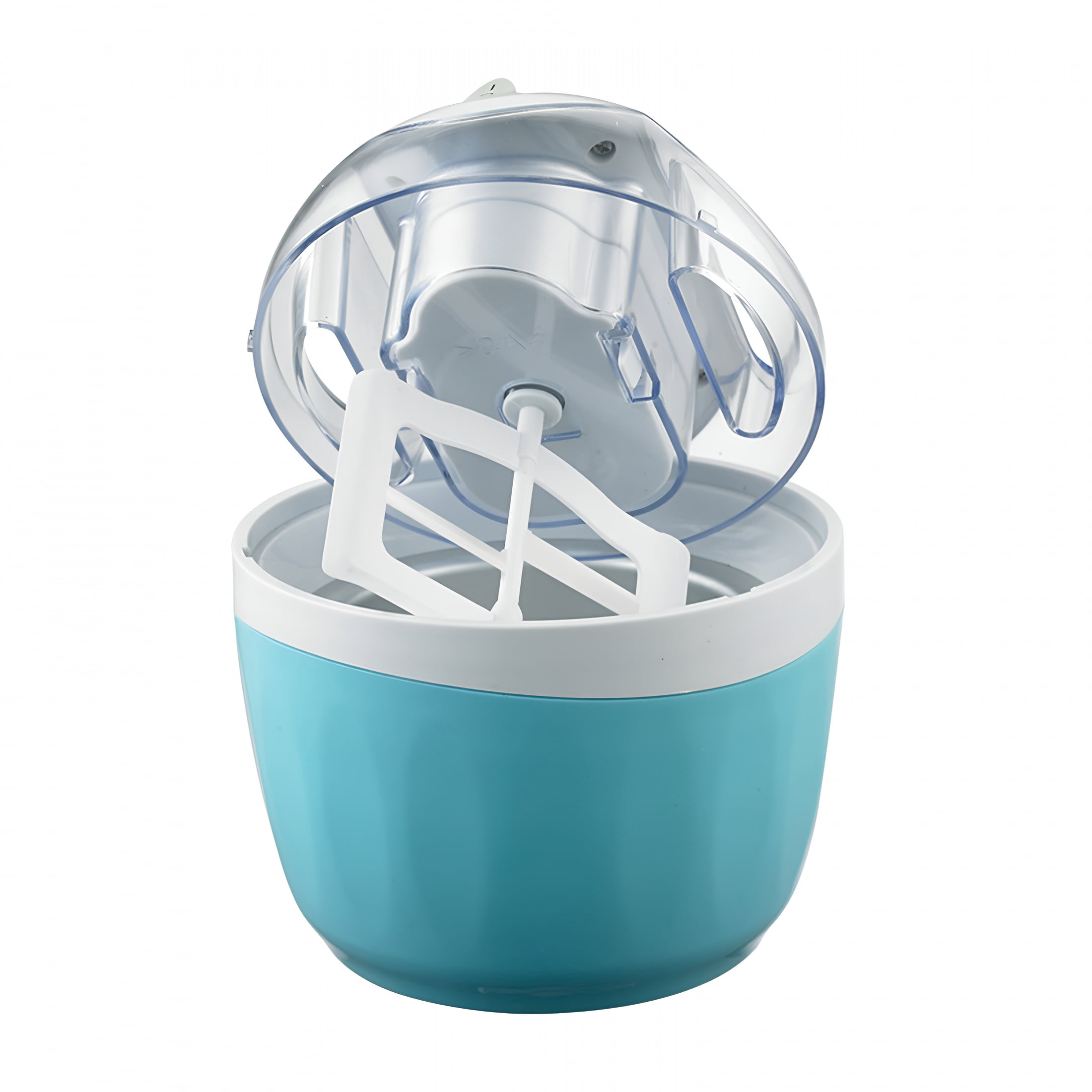 HIBIBUD Mini Automatic Ice Cream Maker for Home,One-Click Operation Compact Diy Electric Ice Cream Machine,Fast Freezing Small Countertop Homemade Ice Cream Maker for Family Use