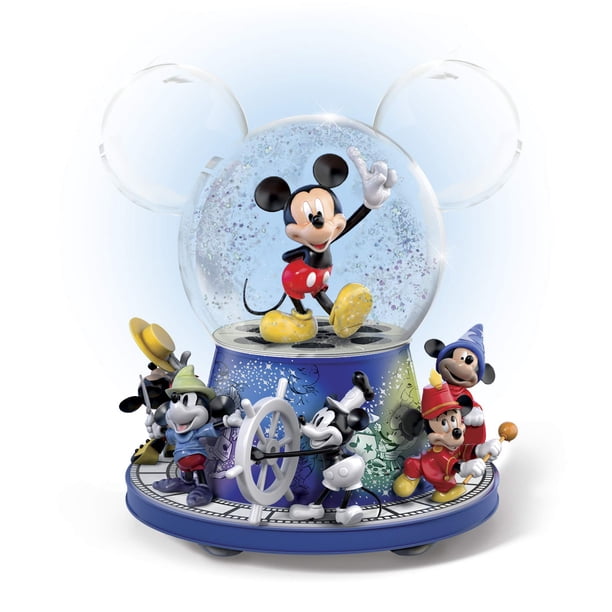 Glitter Globe The Bradford Exchange Disney Mickey Mouse