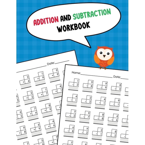 Addition and Subtraction Workbook: One Page A Day Single Digit Math Workbook for Prek to 1st Grade Students, (Paperback)